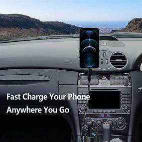 img 1 attached to 20W Fast USB C Car Charger for iPhone 13/12 Pro/Max/Mini/11/XS/XR/8/Plus/SE 2020/iPad/Air 3 - 🚗 Aymla Type C Automobile Charger with Dual Port Rapid Car Adapter and 3FT MFi Certified Cable