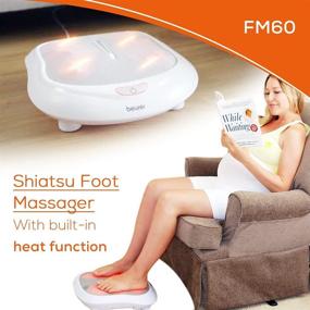 img 2 attached to 👣 Массажер для стоп Beurer FM60 Shiatsu: 18 головок, 2 уровня массажа, прозрачный - идеальное расслабление для ваших стоп