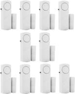🏡 enhanced home security: wireless sensor door window burglar alarm - pack of 10 логотип