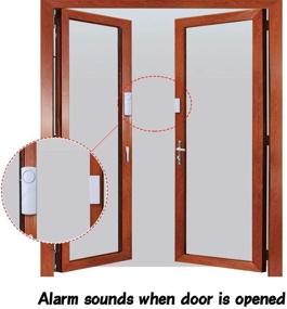 img 1 attached to 🏡 Enhanced Home Security: Wireless Sensor Door Window Burglar Alarm - Pack of 10