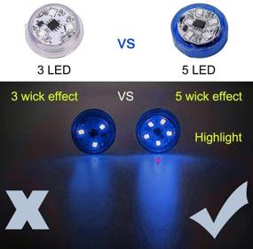 img 2 attached to XTAUTO 5-LED автомобильный световой сигнал предупреждения на двери - универсальный беспроводной световой сигнал безопасности для предотвращения заднего столкновения (синий)