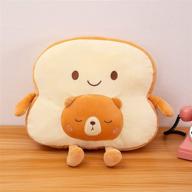 🍞 kawaii stuffed animal - squishy dot toast plush pillow & cute bread cushion, throw pillow, plushie toy, sliced bread, japanese anime enthusiast's plush cushion logo