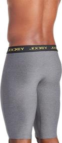 img 1 attached to Enhanced Microfiber Quad Shorts for Men by Jockey - Ultimate Comfort Underwear