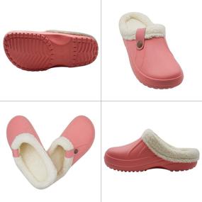img 3 attached to Winter Slippers: Non-Slip Garden Outdoor Footwear for Comfort and Safety