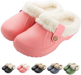 img 4 attached to Winter Slippers: Non-Slip Garden Outdoor Footwear for Comfort and Safety