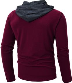 img 2 attached to Casual Men's Sleeve Hoodie - QPNGRP Hoodies for Shirts