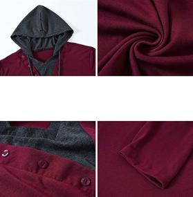 img 1 attached to Casual Men's Sleeve Hoodie - QPNGRP Hoodies for Shirts