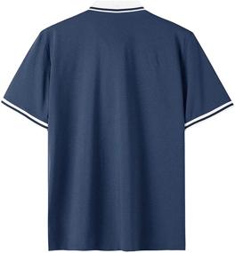 img 3 attached to 👕 TACVASEN Men's Buttons Performance Athletic T-Shirt: Superior Comfort and Style for Active Men