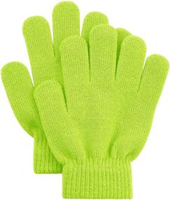 img 1 attached to 🧤 Kids Winter Gloves: 24 Pairs, Cute Colorful, Warm & Stretchy for Boys and Girls (Ages 2-6)