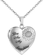 🌻 youfeng you are my sunshine necklace: a heartwarming sunflower locket necklace that holds precious pictures - perfect gifts for girls logo