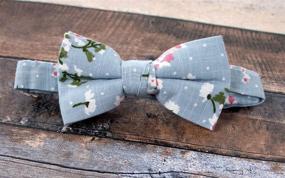 img 3 attached to Blush Small Boys' Bow Ties in Spring Notion Floral - Size 13