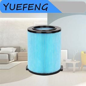 img 2 attached to 🔍 YUEFENG VF5000 Replacement Filter - Compatible with Ridgid 6-20 Gallon Wet Dry Vacuums WD1450 WD0970 WD1270 WD09700 WD06700 WD1680 WD1851 RV2400A (2 PACK)