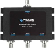 📡 разветвитель wilson electronics wideband 3-way с разъемом f-женского типа (модель 850035) - черный логотип