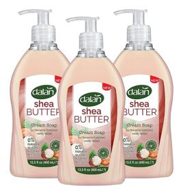 img 4 attached to 🧼 Dalan Shea Butter Cream Liquid Hand Soap - Ultra Moisturizing for Normal and Dry Hands - Fresh, Clean, and Soft Feeling - Pack of 3 (13.5 Fl Oz / 400 mL)