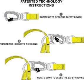 img 1 attached to 🐶 XTRM Dog Collar Leash Set - Heavy Duty Patented Lock, Flash Buckle, Long Silicone Leashes, Poop Dispenser (Yellow, M)