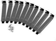 🔌 sienoc 10 pcs hard steel dust filter blanking plate pci slot cover: premium quality with screws logo