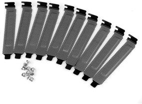img 2 attached to 🔌 SIENOC 10 Pcs Hard Steel Dust Filter Blanking Plate PCI Slot Cover: Premium Quality with Screws