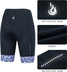 img 1 attached to 🚴 beroy Women Cycling Shorts: 4D Gel Padded, Breathable & High Waist Bike Shorts with Pockets