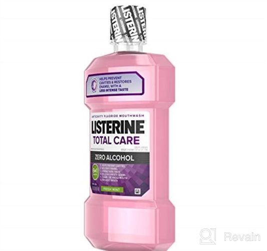 img 1 attached to 🌿 Alcohol-Free Listerine Total Care Mouthwash - 6 Benefits: Enamel Strengthening, Bad Breath Prevention, Fluoride, Fresh Mint Flavor - 1 L (Pack of 2) review by Amber Perez