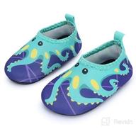 img 1 attached to 👶 Apolter Baby Boys and Girls Swim Water Shoes: Non-Slip Aqua Socks for Beach Pool - Toddler Kids Essential review by Barbara Simmons