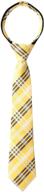 👔 spring notion plaid woven zipper tie for boys logo