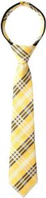 img 4 attached to 👔 Spring Notion Plaid Woven Zipper Tie for Boys