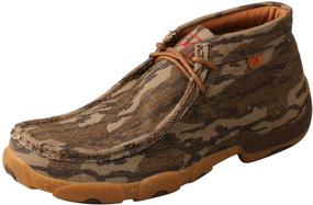 img 4 attached to 👞 Brown Men's Twisted Driving Moccasin Loafers & Slip-Ons