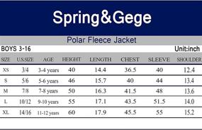 img 2 attached to Stay Cozy and Stylish with the Spring Gege Full Zip Fleece Jacket for Boys' Clothing: Find it in Jackets & Coats!