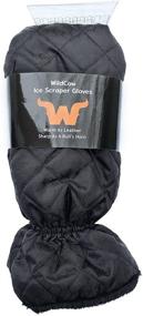 img 4 attached to 🧤 Efficient WildCow Ice Scraper Mitt Glove for Car – Black, Soft and Thick, Windshield Snow Scraper Mitten