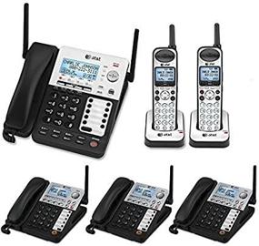 img 3 attached to 📞 AT&T SynJ 4-Line Business Phone System: Boost Productivity with 3 Cordless Desksets & 1 Cordless Handset