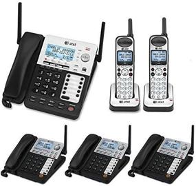 img 2 attached to 📞 AT&T SynJ 4-Line Business Phone System: Boost Productivity with 3 Cordless Desksets & 1 Cordless Handset