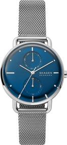 img 4 attached to Skagen Womens Quartz Stainless Silver Women's Watches in Wrist Watches