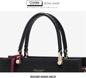 img 1 attached to 👜 Cnoles Cowhide Leather Handbags: Luxurious Shoulder Women's Handbags & Wallets