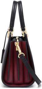 img 3 attached to 👜 Cnoles Cowhide Leather Handbags: Luxurious Shoulder Women's Handbags & Wallets