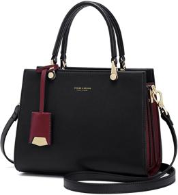 img 4 attached to 👜 Cnoles Cowhide Leather Handbags: Luxurious Shoulder Women's Handbags & Wallets