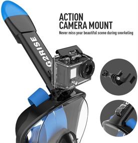 img 3 attached to 🤿 G2RISE SN01 Full Face Snorkel Mask: Detachable Mount, Anti-Fog, Foldable Design - Perfect for Adults, Kids, Men & Women!