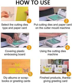 img 1 attached to 🍃 Metal Leaf Cutting Dies Stencil Template Molds for Card Making, Scrapbooking, and DIY Décor Crafts