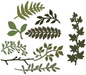 img 2 attached to 🍃 Metal Leaf Cutting Dies Stencil Template Molds for Card Making, Scrapbooking, and DIY Décor Crafts