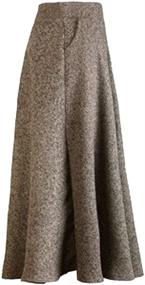 img 1 attached to CHARLES RICHARDS CR Women's High Waist A-line Flared Long Skirt for Winter and Fall, Midi Skirt