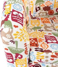 img 1 attached to Emall Life Kid's Armchair: Upgraded Owl Cartoon Sofa with Wooden Frame for Children's Comfort