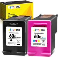 🖨️ atopink remanufactured ink cartridge replacement for hp 60xl 60 xl - black and tri-color - compatible with photosmart, envy, and deskjet printers logo