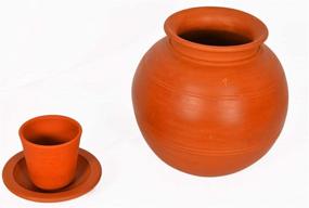 img 1 attached to 🏺 Discover the Exquisite Charm of Village Decor Handmade Earthen Water Vessels