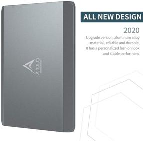 img 3 attached to AIOLO 2,5-дюймовый портативный внешний жесткий диск емкостью 1 ТБ с USB3.0: ПК, Mac, настольный компьютер, ноутбук, MacBook, Chromebook, Xbox One, Xbox 360, PS4 (темно-серый)