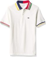 👕 детская одежда lacoste для мальчиков: футболка короткий рукав мультиколора логотип