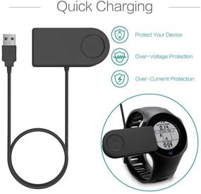 img 3 attached to 🔌 TUSITA USB Charging Cable 100cm - Compatible with Garmin Forerunner 310XT 405 405CX 410 910XT - Smartwatch Accessories