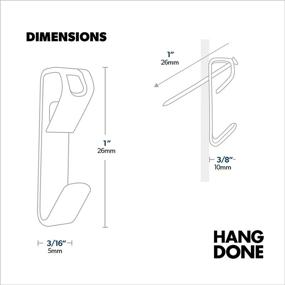 img 1 attached to 🖼️ HangDone Picture Hangers 25-Pack, Maximum 30 lbs Load Capacity, Zinc Plated