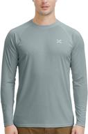 men's upf 50+ long sleeve sun shirts: ultimate uv protection & lightweight comfort for hiking, fishing, and swimming логотип