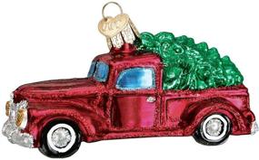 img 3 attached to Add a Vintage Charm to Your Christmas Tree with Old World Christmas Ornaments: Old Truck with Tree (46029)