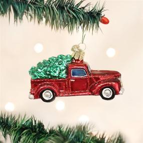 img 2 attached to Add a Vintage Charm to Your Christmas Tree with Old World Christmas Ornaments: Old Truck with Tree (46029)