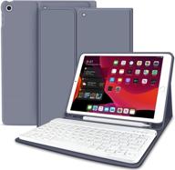 📱 kenke keyboard case for ipad 9th, 8th, and 7th generation (2021/2020/2019) 10.2 inch – purple, with built-in pencil holder, detachable wireless bluetooth keyboard cover логотип